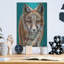 Loon Peak® «Teal Fox» par Carolee Vitaletti, art mural en métal-994956031