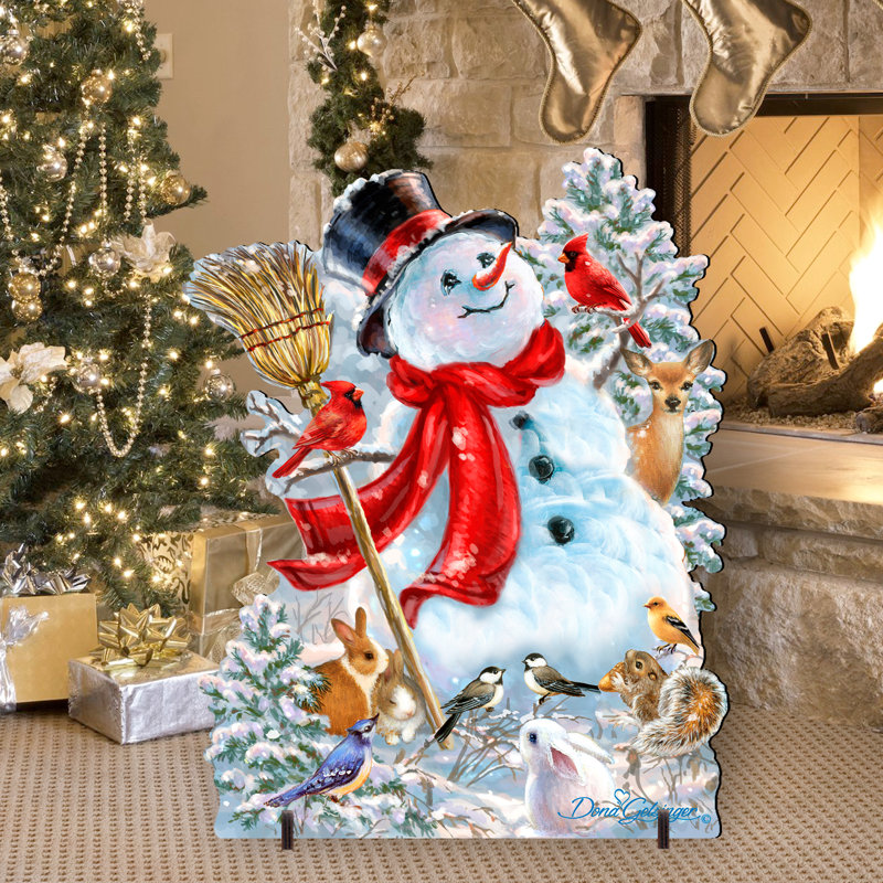 Figurine d'art et décoration de pelouse Frosty Forest Friends