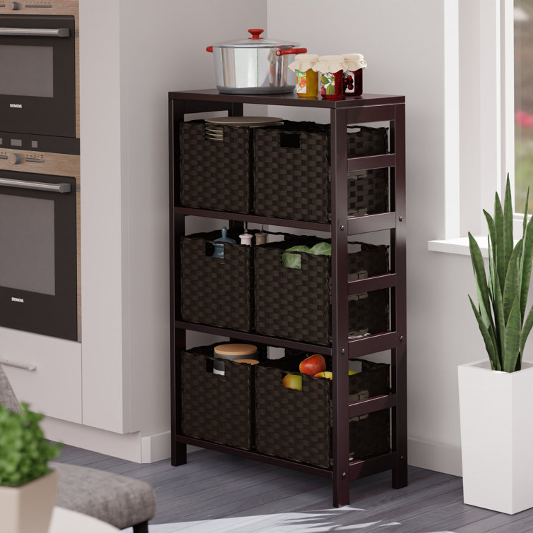 Kitchen Details 11.42-in W x 11.02-in H 3-Tier Freestanding Metal Can Rack  in the Cabinet Organizers department at