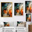 Orange encre tempête IV - art mural abstrait-1284525177-1284525181