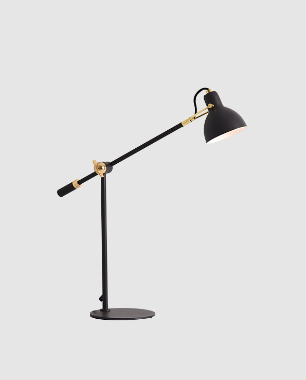 Laito Table Lamp, Black/Champagne Gold