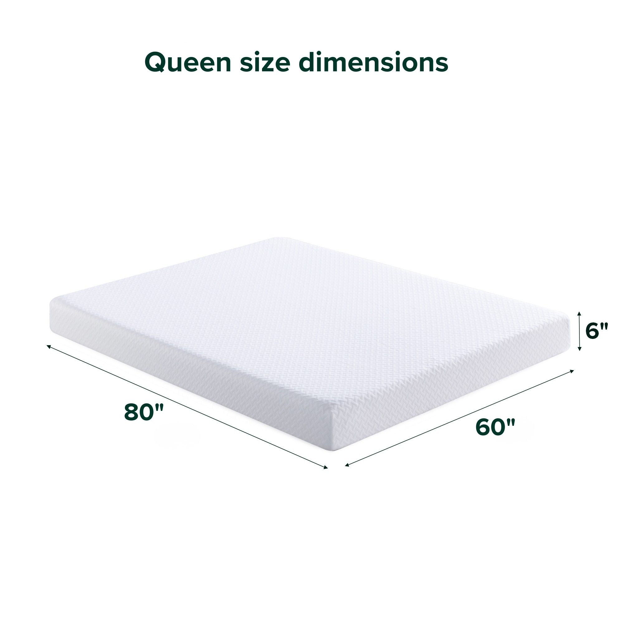 Sleep by Wayfair™ Medium Cooling Gel Memory Foam Mattress, 6", Queen
