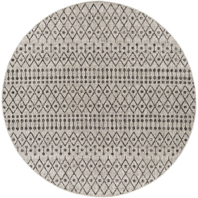 Tapis intérieur / extérieur kaki / gris anthracite Hongming Southwestern