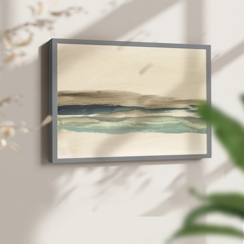 «Layered Horizon I», reproduction encadrée, H 11 po x l 14 po, Gris