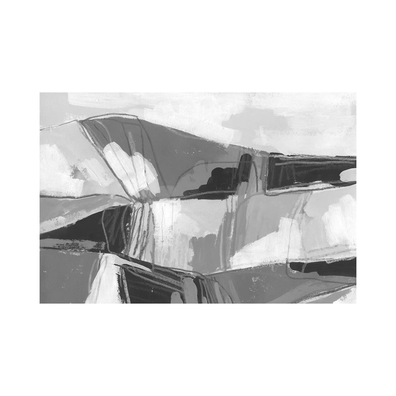 Neutral Landscape Sketch II by June Erica Vess - Wrapped Canvas Print, 20.32cm H x 30.48cm W