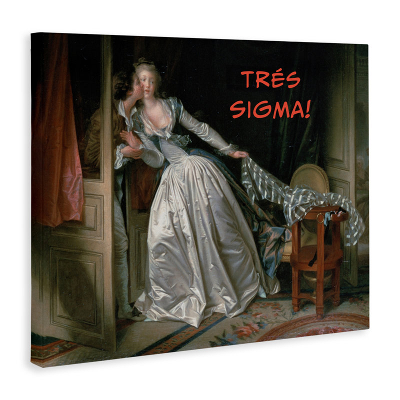 Toile emblématique Tres Sigma, design par Grotto Studios, H 36 po x l 48 po
