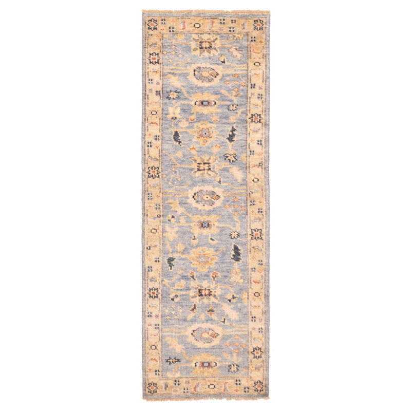 Tapis bleu denim Jules Serapi 2 pi 6 po x 8 pi 0 po