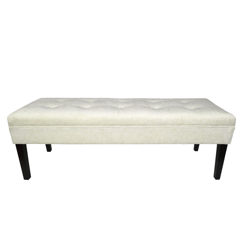 Amora Upholstered Bench, Bone