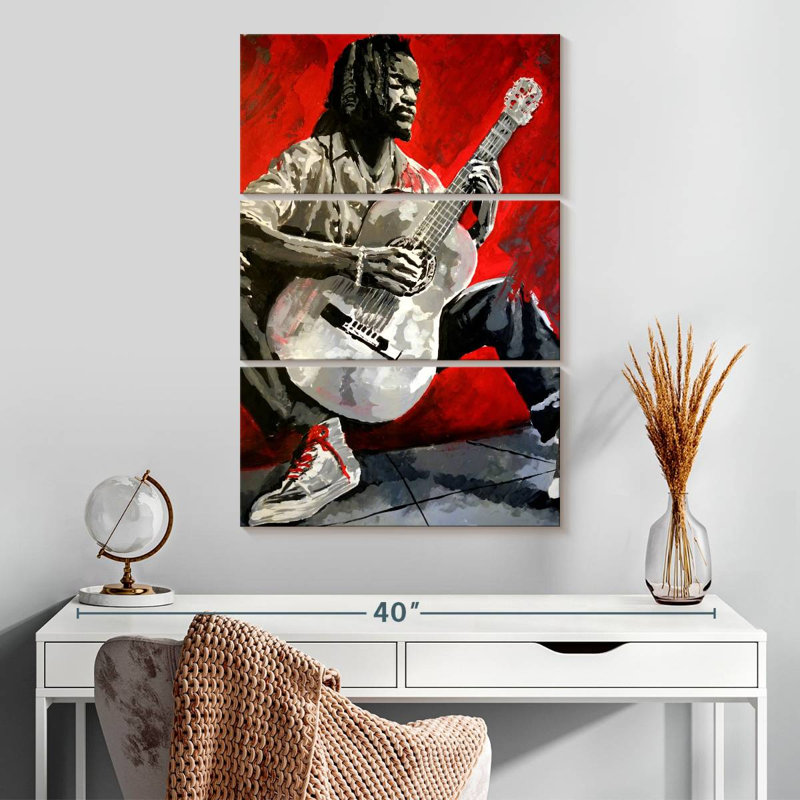 Abarca Jazz Player, H 32 po x l 20 po