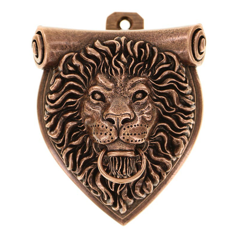 Sforza Door Knocker, Antique Copper