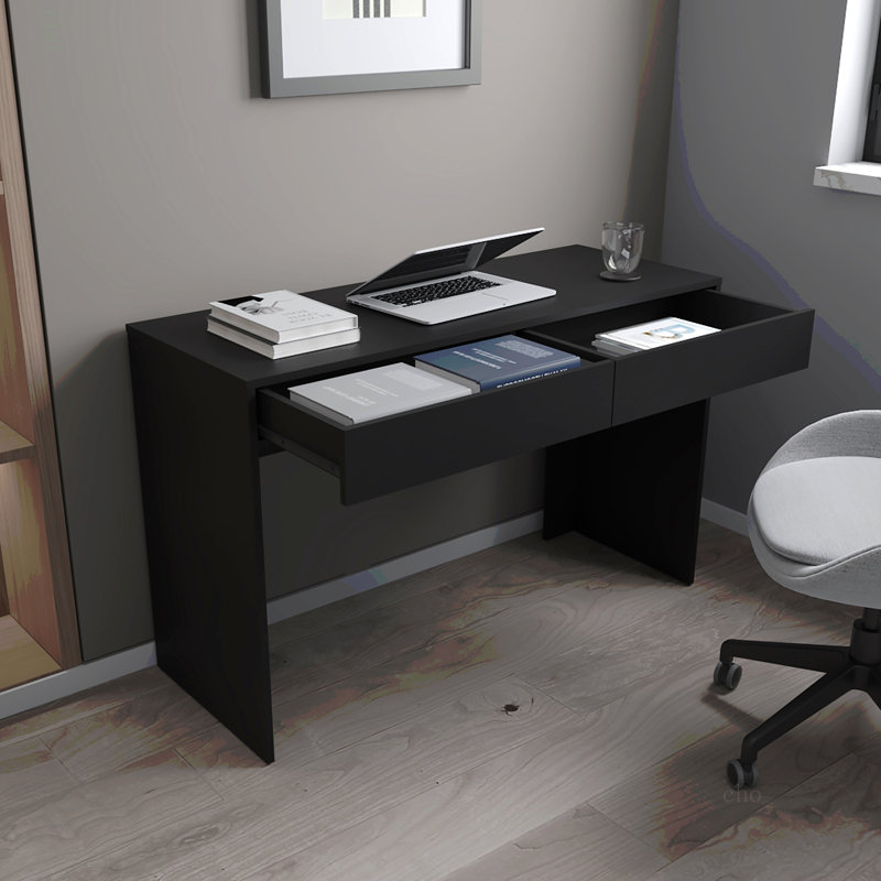Bureau d'ordinateur à 2 tiroirs