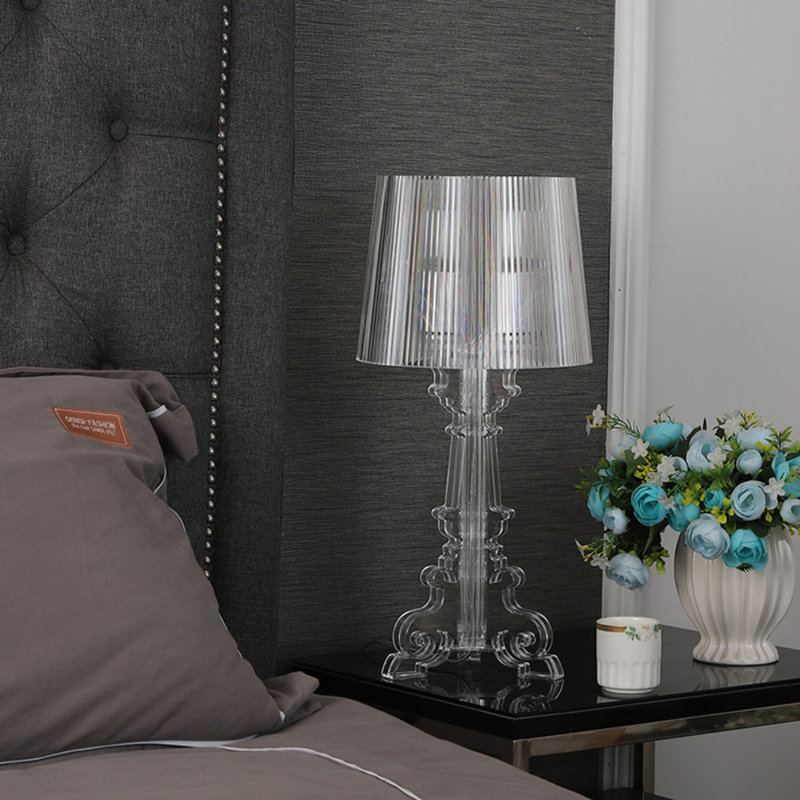 Bathilda Table Lamp, 29" H x 15" W x 15" D, Chrome
