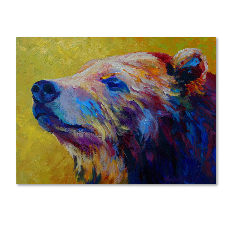 «Pretty Boy Grizz» par Marion Rose, reproduction sur toile, H 14 po x l 19 po x P 2 po