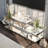 60" Glass TV Stand With Mirrored Base, 3-Tier-1274441600