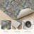 Abstract Geometric Non-Slip Washable Kitchen Mats