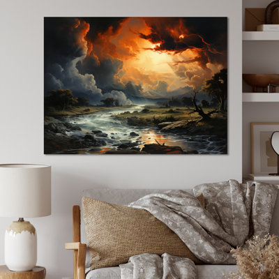 " Orange Storm Fleeting Shadows "