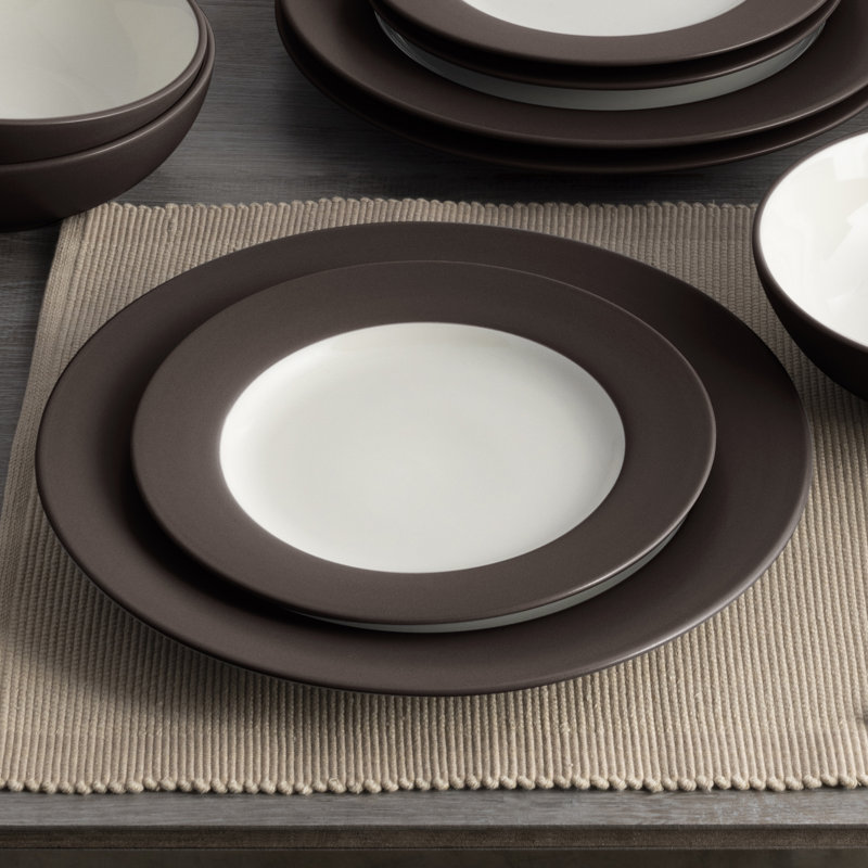 Noritake Colorwave Rim Dinner Plates, 11", Chocolate