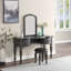 Ensemble de coiffeuse avec tabouret et miroir Bloomberg-2077001240