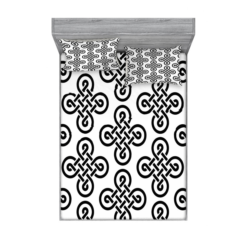 Microfiber Sheet Set, Queen Sheet Set + Fitted Sheet + 2 Pillowcases
