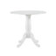 Ensemble de 3 tables rondes et 2 chaises en bois de style campagnard décontracté-613763638