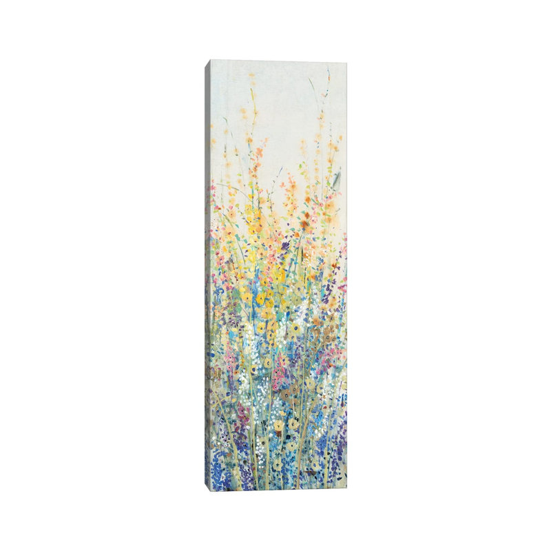 Wildflower Panel II by Timothy O' Toole - Wrapped Canvas Panoramic Painting, 121.92 cm H x 40.64 cm W x 1.91 cm D