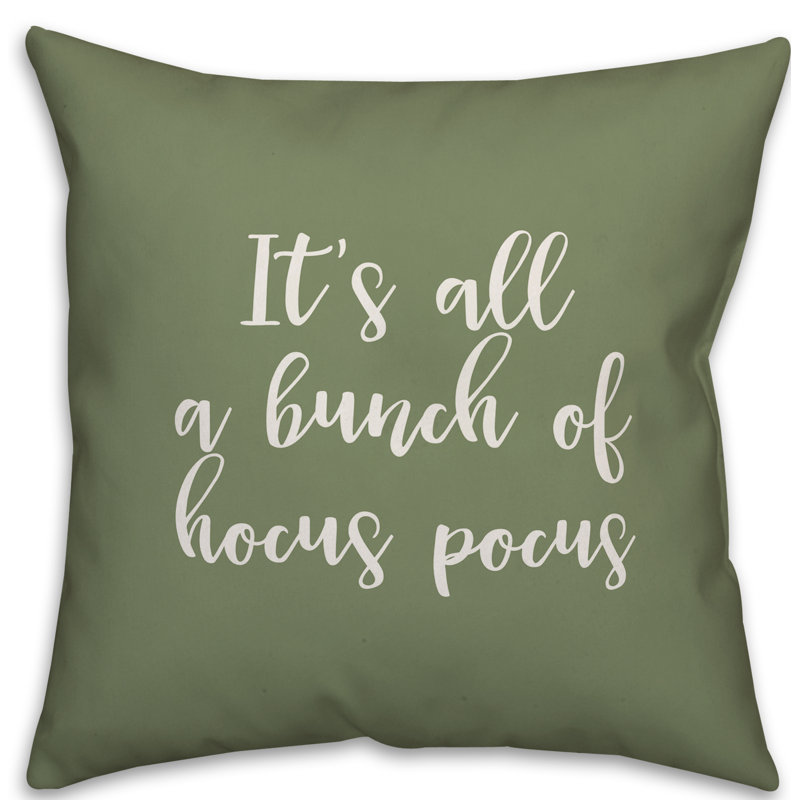  Coussin It's It's a Bunch of Hocus Pocus, Vert, Housse de coussin