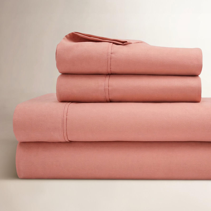 Ensemble de draps Edmont , Très grand séparé, Rosé