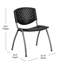 Chaise empilable en plastique d'une capacité de 880 lb avec structure thermolaquée-1468574204