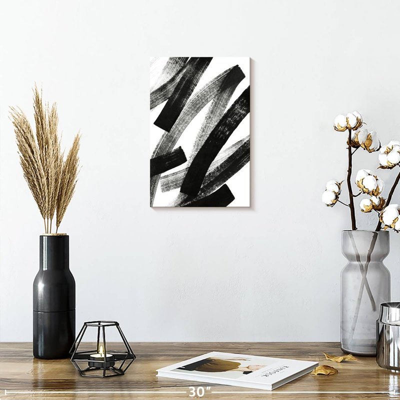 Avery Black Streaks, 12" H x 8" W