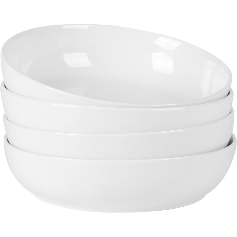 Gibson Home Zen Buffet 4-Piece 8.5in Pasta Bowl Set - Durable and Lightweight Ceramic