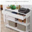 Console de couloir avec tiroir extra large et 2 tablettes ouvertes-343920758