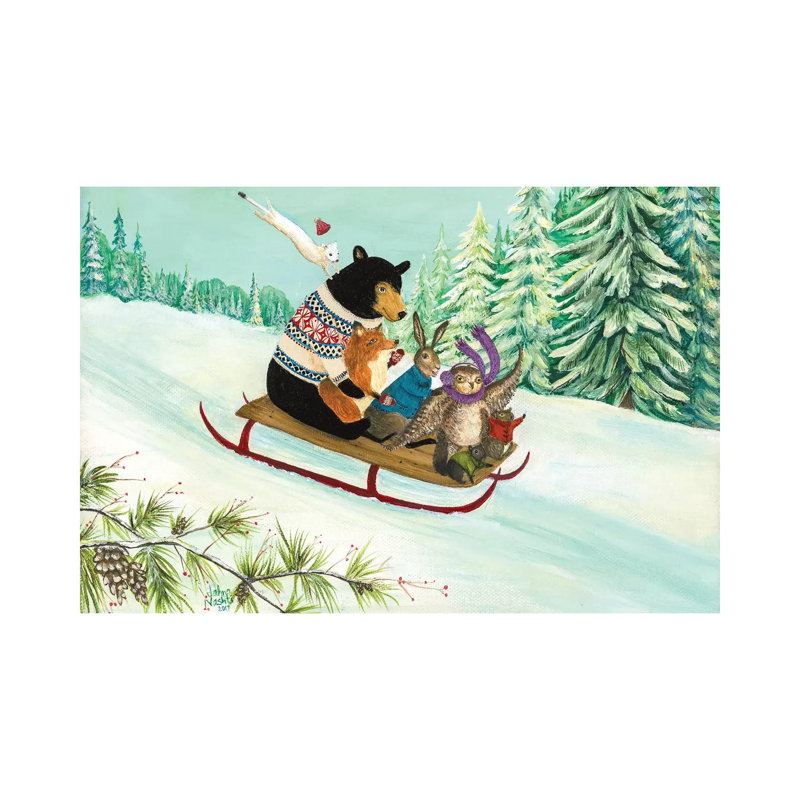 A Wintry Tantivy by Jahna Vashti - Wrapped Canvas Print, 66.04cm H x 101.6cm W x 1.905cm D