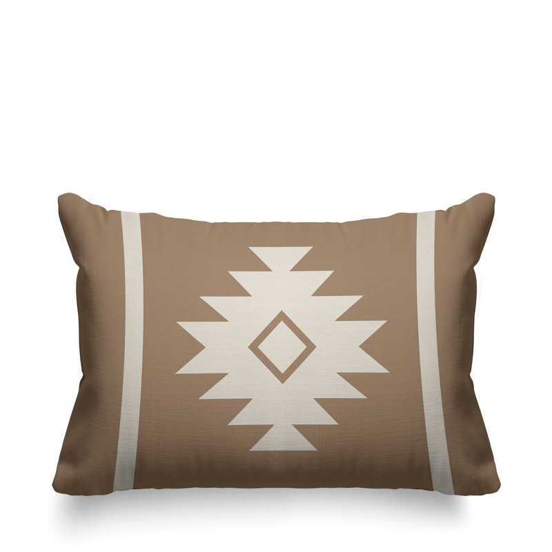 Coussin décoratif intérieur / extérieur Wapi Southwestern, Beige