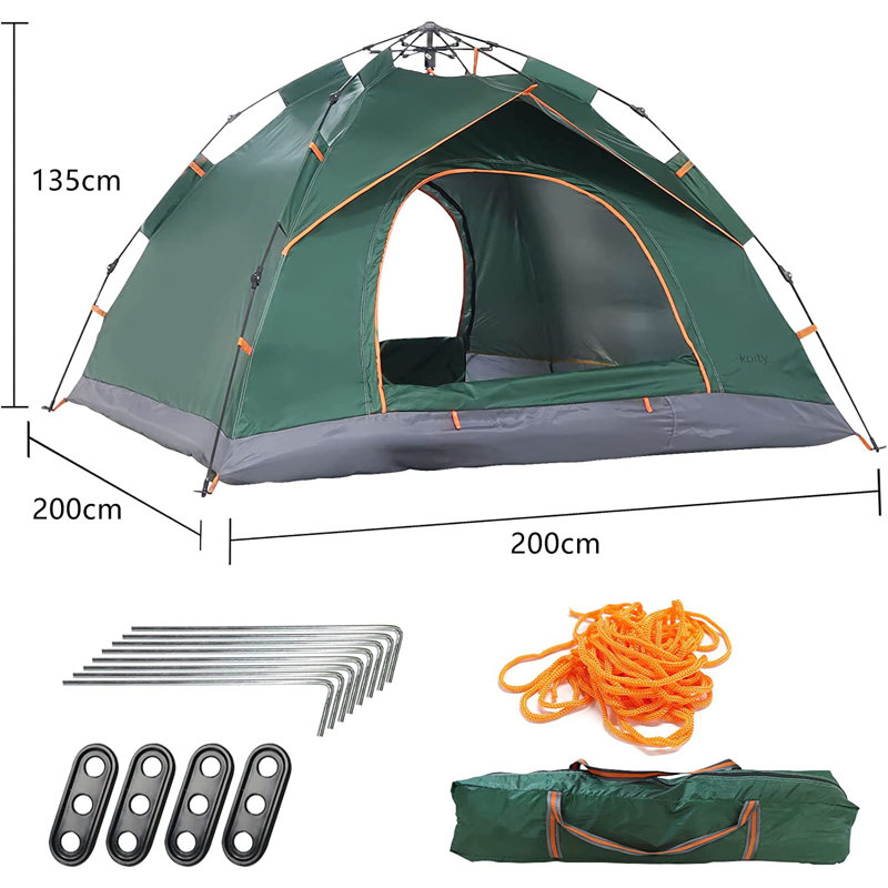 Tente pour 4 personnes, Vert