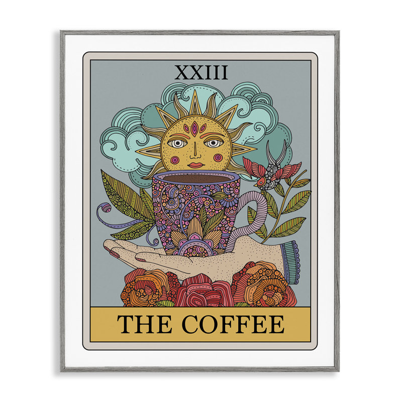 «The Coffee Tarot Art» par Valentina Harper, Estampe numérique Farmhouse, H 14 po x l 11 po
