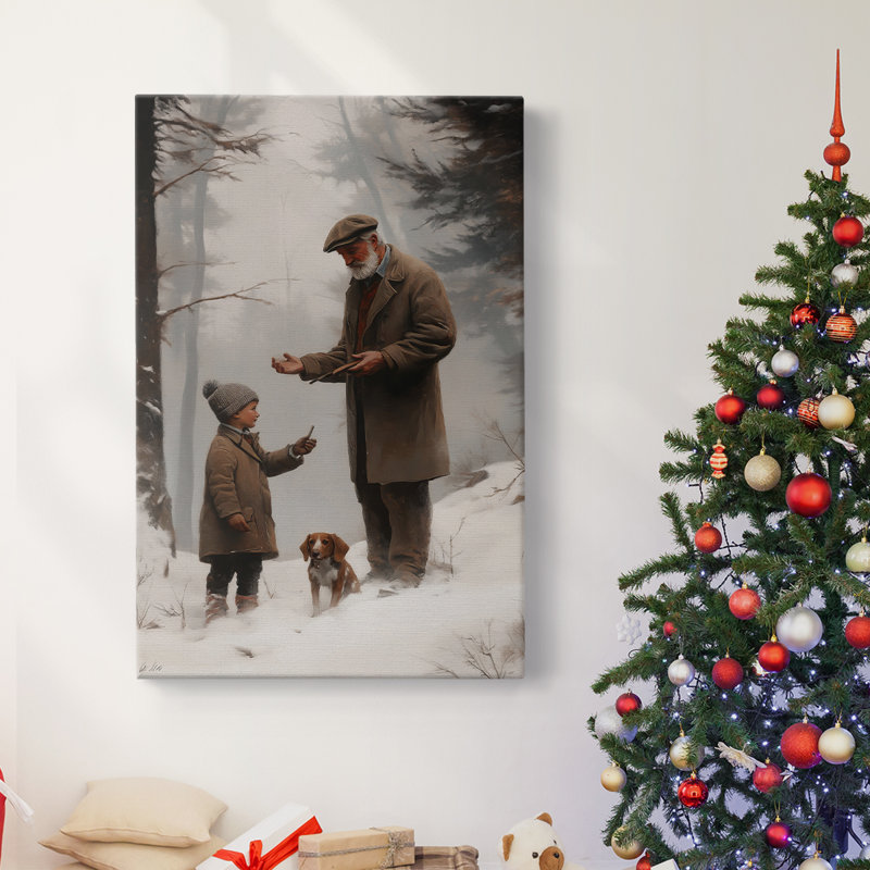 Art des Fêtes de Noël - Toile tendue avec châssis - Série 2-CCXIII, H 36 po x l 24 po