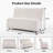 Boneless Compact Modern Loveseat with Plush Boucle Upholstery and Curved Backrest