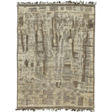 Modern Distressed One-of-a-Kind Rectangle 10'2" X 14'4" Area Rug
