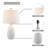  Wharton 22" Modern White Ceramic Table Lamp with 3-Way Dimming-1851196771