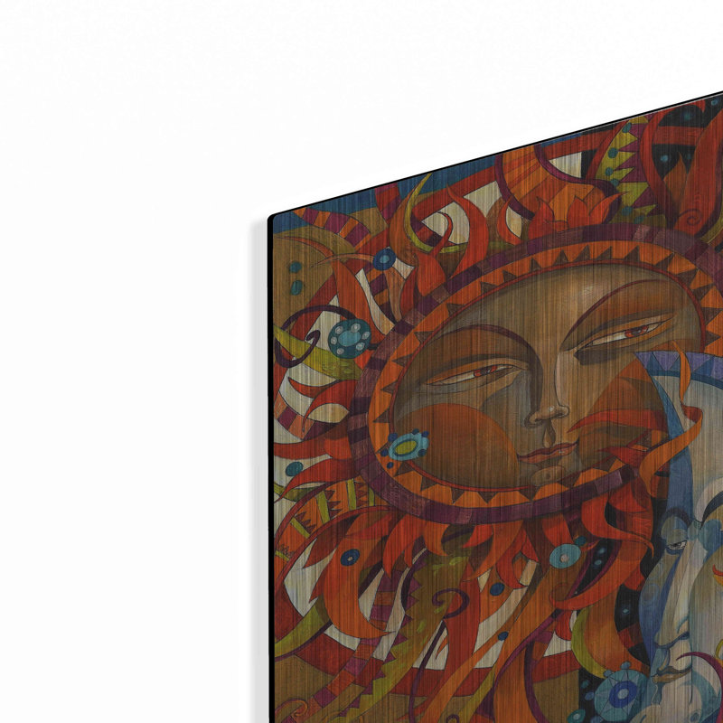 Bungalow Rose «Celestial Courtship» par David Galchutt, art mural en métal, H 16 po x l 12 po