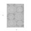 Tapis extérieur lavable à motif géométrique 8 pi x 10 pi gris et gris foncé