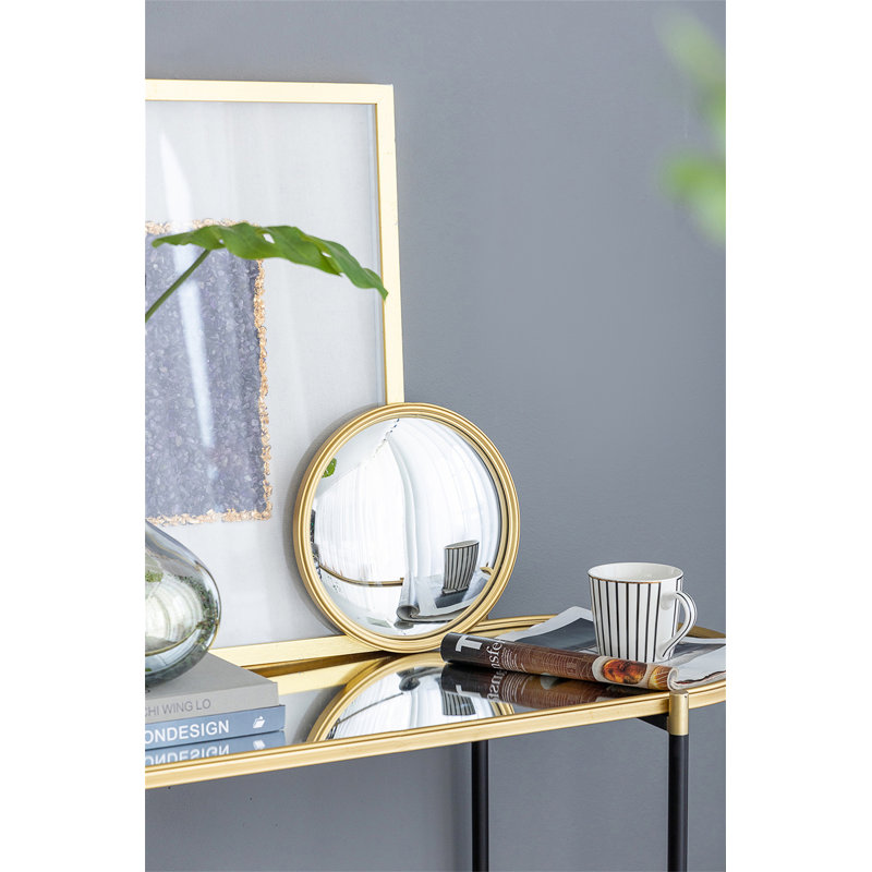 Miroir rond doré D11 ", 10,4 po x 10,4 po
