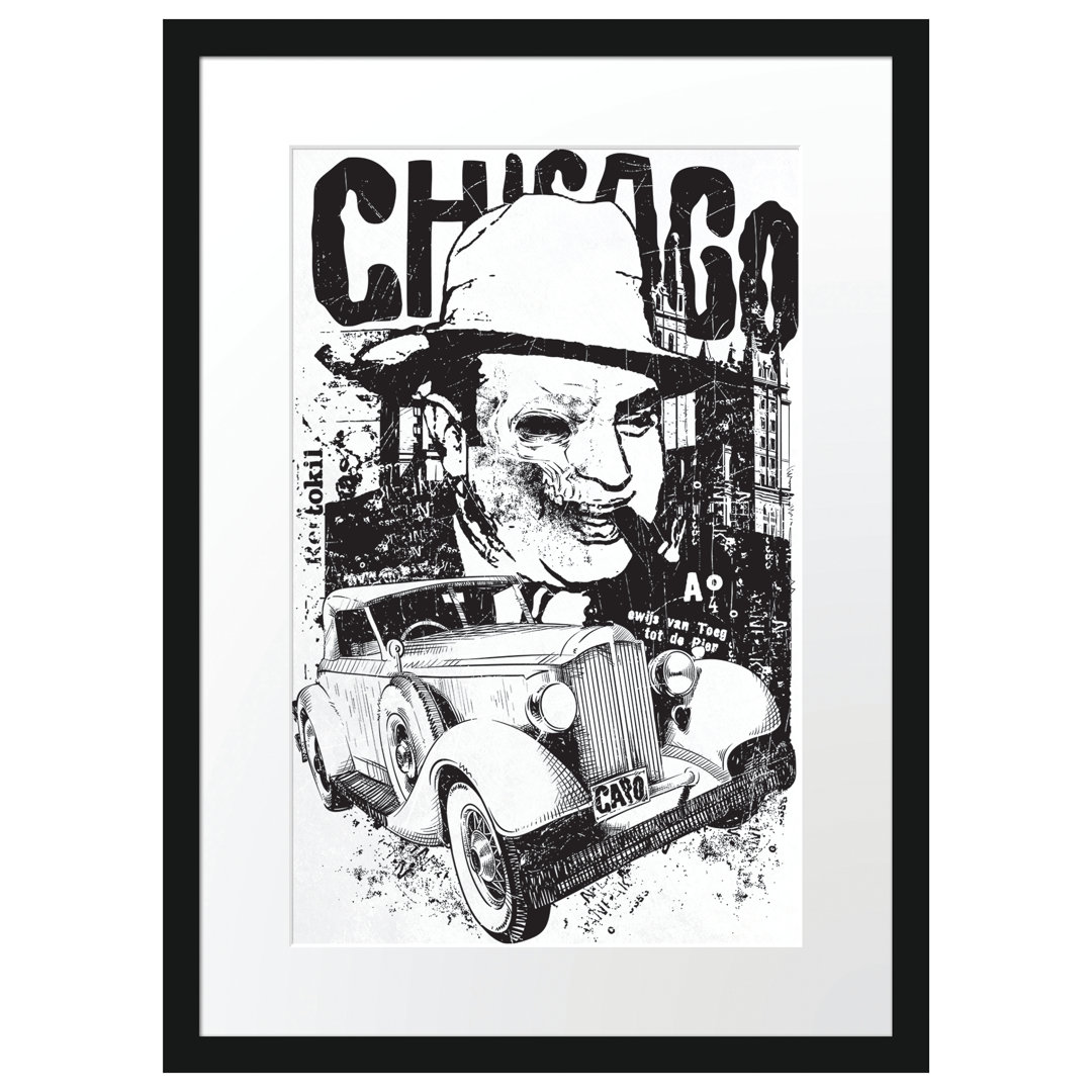 Gerahmtes Poster Chicago Light