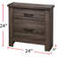 Table de chevet en bois Striking