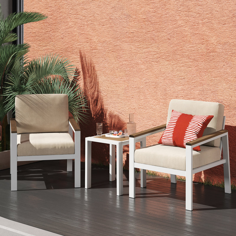 Asly 2-seater Chat Set, White