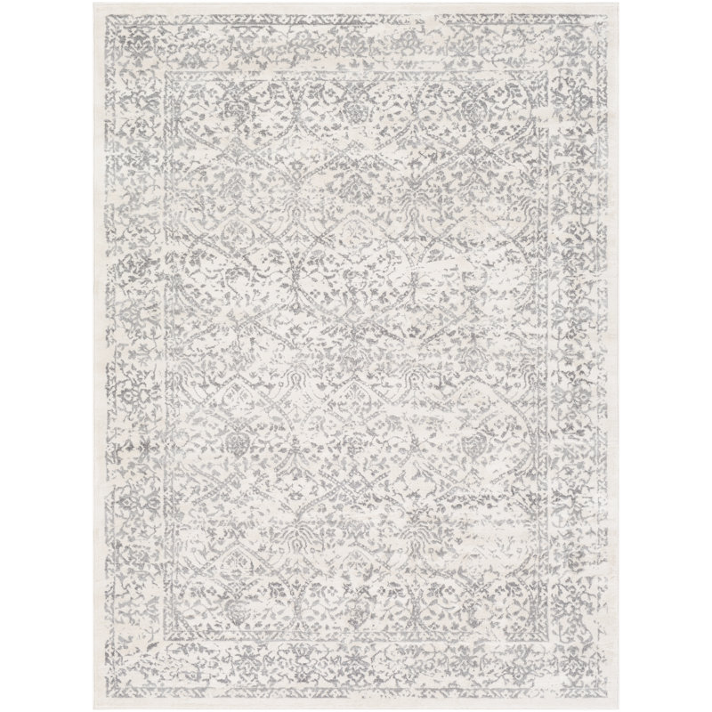 Tapis oriental gris / ivoire DeSoto, Rectangle 2 pi x 3 pi