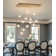 16-lights Rectangular Crystal Chandeliers Led Dimmable