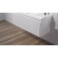Meuble-lavabo mural 48 po avec lavabo simple en acrylique Lucella - devant cannelé, tiroirs à fermeture en douceur, conception flottante-87851050