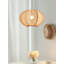 Lustre moderne et simple en forme de citrouille en bois de jute en bois massif-133476378