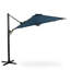 Grand parasol de patio rond en porte-à-faux avec rotation à 360 ° et réglage des mésanges et parasol de terrasse robuste à baldaquin en polyester. (Sans base)